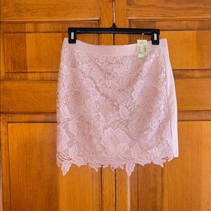 American Eagle Outfitters Blush Lace Mini Skirt